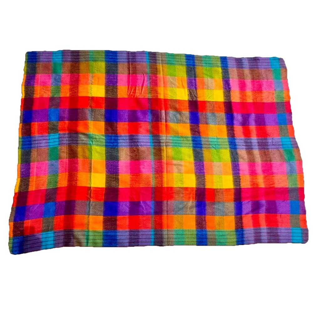 NEW Lightweight & Soft Reversible ALPACA Wool Blend Twin XL Blanket 90" X 65"